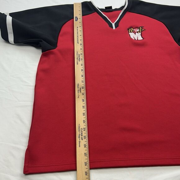 Nike Team Apparel Maryland University Terrapins Men's XL Warm Up Shirt Y2K Red - Picture 9 of 12